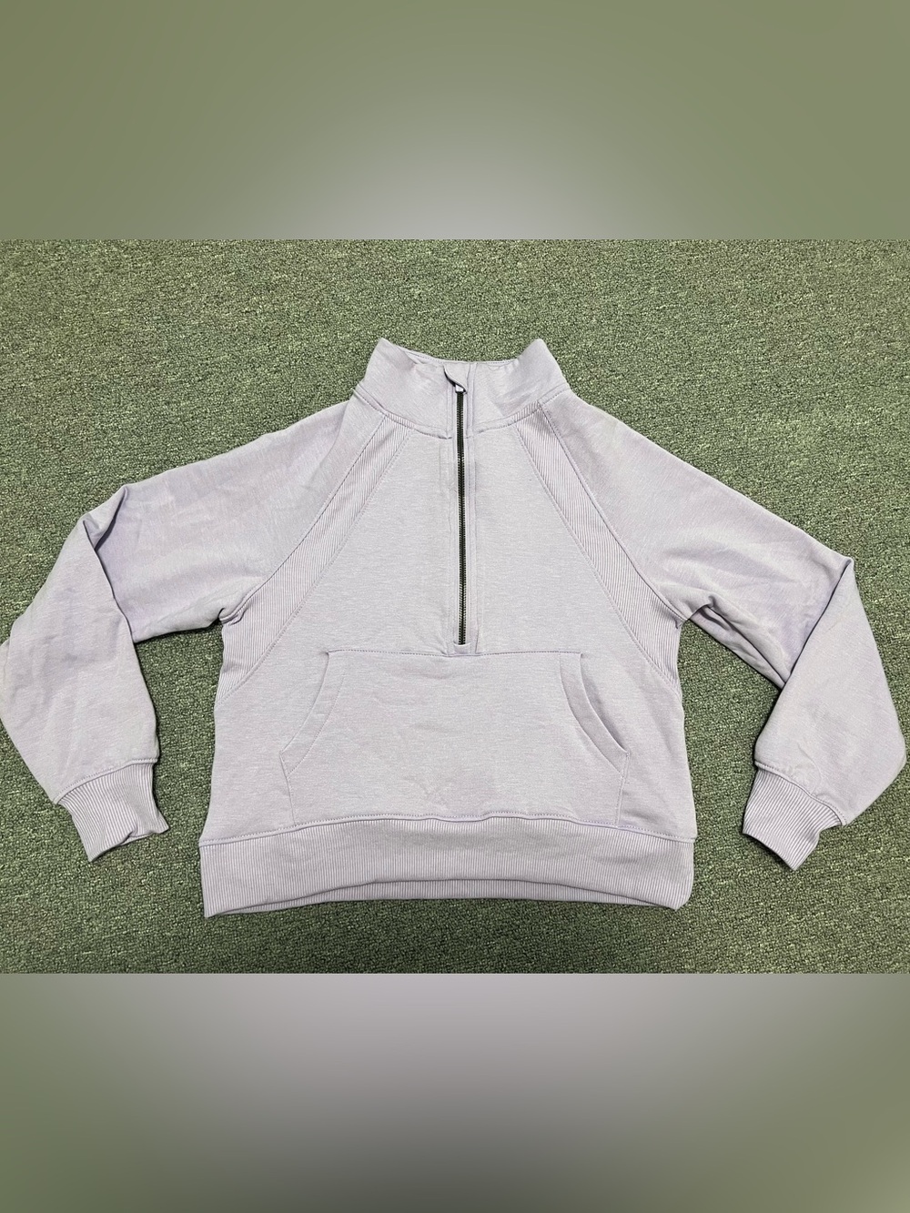 Danskin Kid’s Half-Zip Pullover Sweatshirt - Light Lavender 10-12T